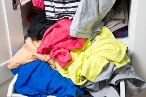 Truck equipped for bulk demolition waste collection in Cricklewood